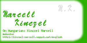 marcell kinczel business card